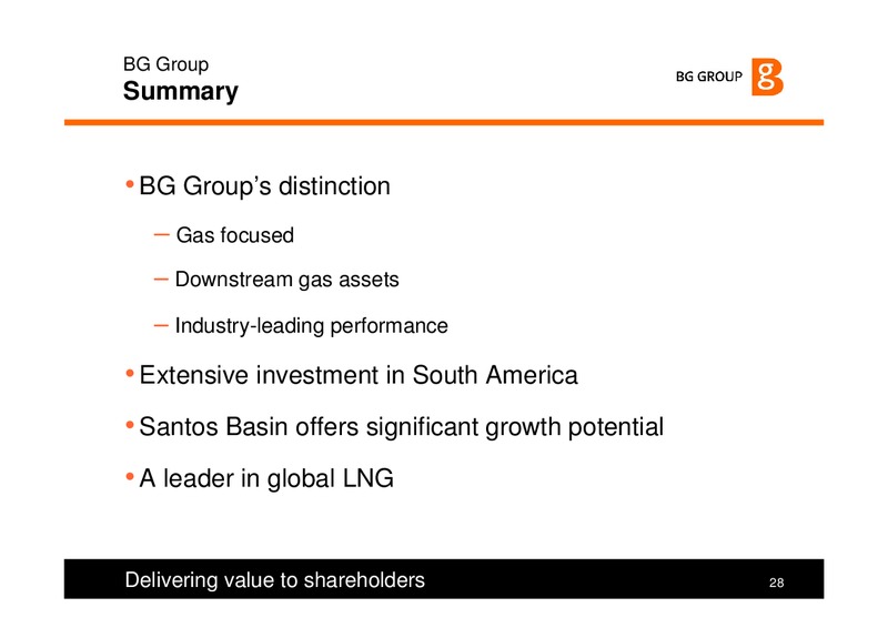 UBS Global Oil & Gas Conference – BG Group – slide 28