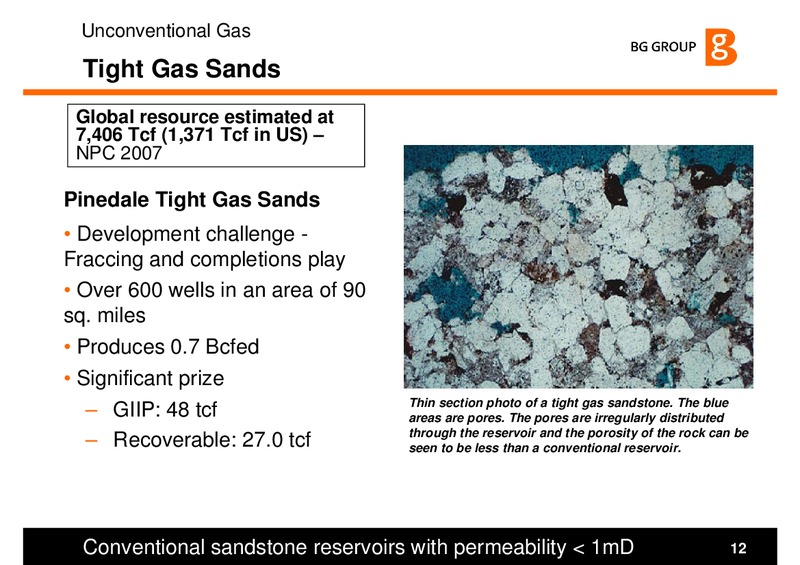 Gas The Path to Peak Production – BG Group – slide 11