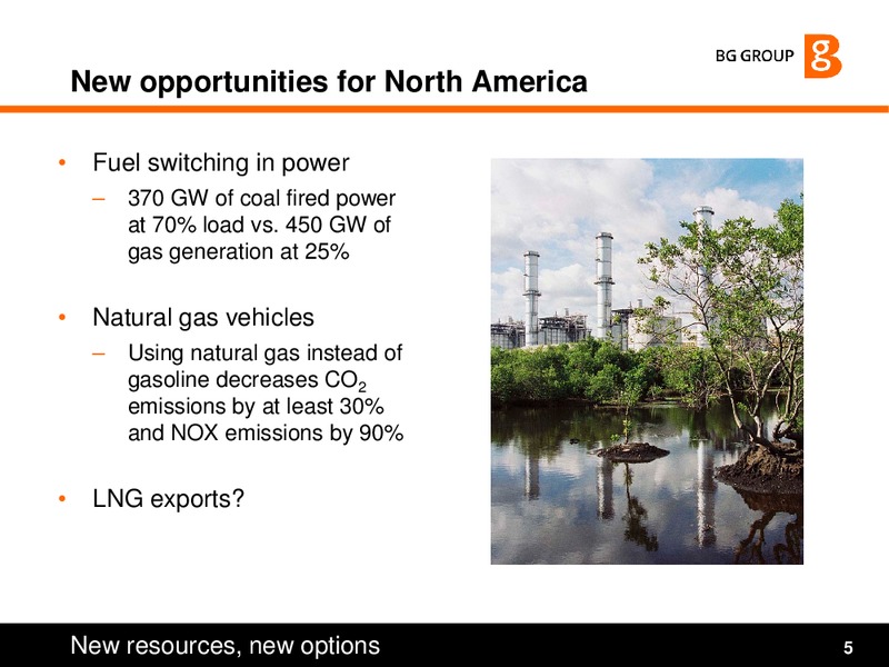 Unconventional Gas – BG Group – slide 5