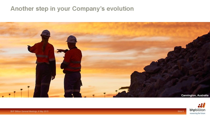 SHAREHOLDER ANALYST CALL – BHP Billiton Limited – slide 6