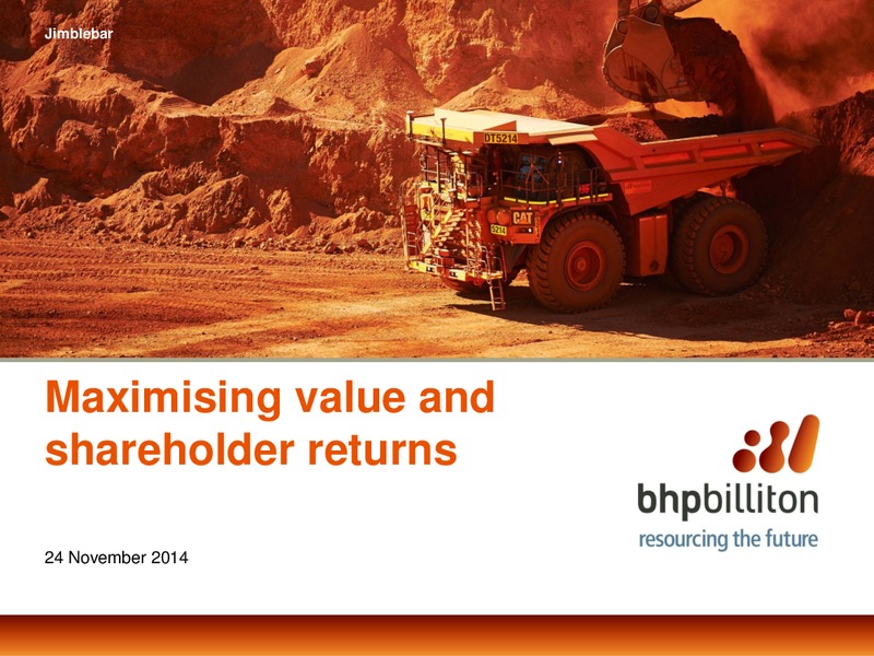 November 2014 Investor Presentation – BHP Billiton Limited – slide 1