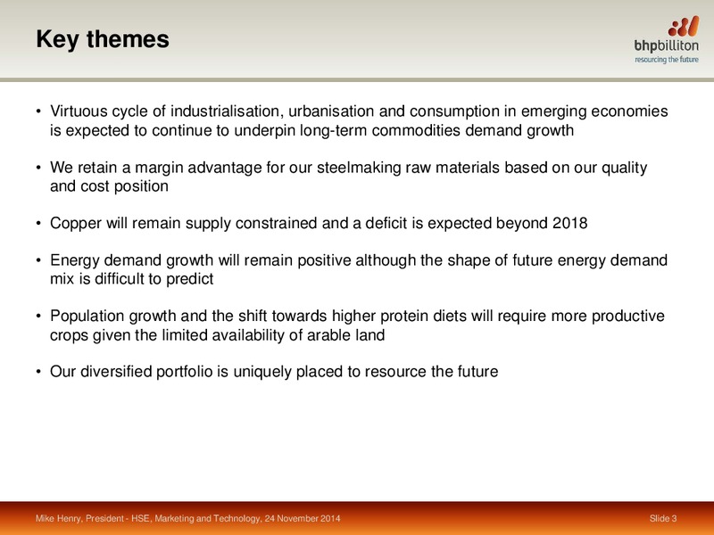 November 2014 Investor Presentation – BHP Billiton Limited – slide 26