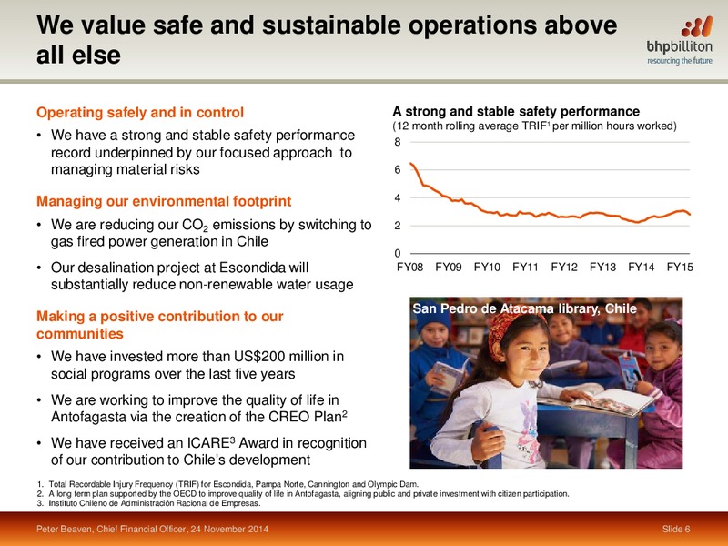 November 2014 Investor Presentation – BHP Billiton Limited – slide 58