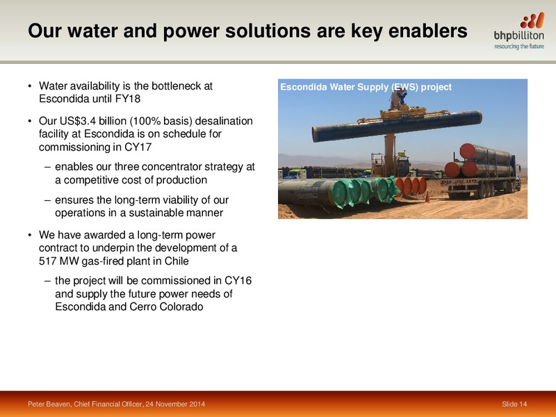 November 2014 Investor Presentation – BHP Billiton Limited – slide 66