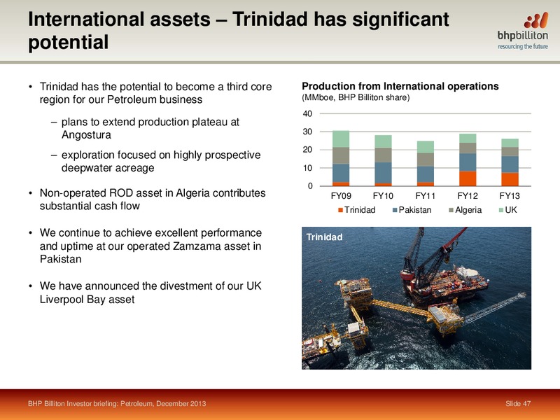 INVESTOR BREIFING 2013 – BHP Billiton Limited – slide 43