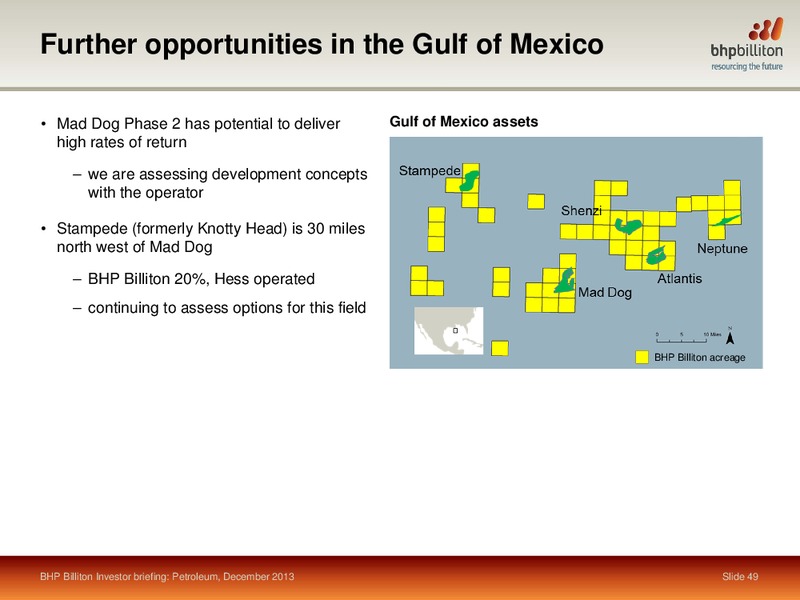 INVESTOR BREIFING 2013 – BHP Billiton Limited – slide 45