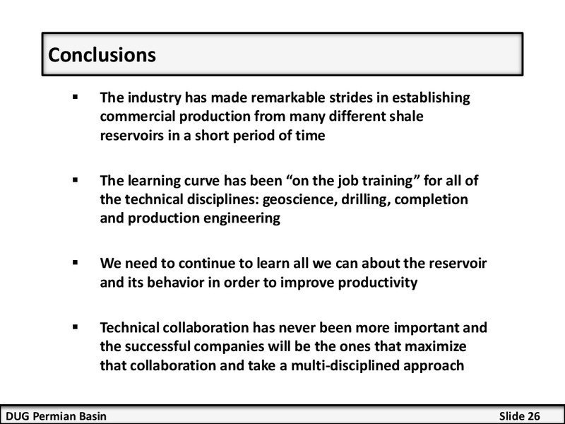 DUG PERMIAN BASIN CONFERENCE – BHP Billiton Limited – slide 26
