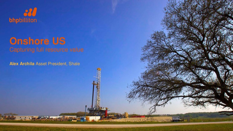 October 2016 Corporate Presentation – BHP Billiton Limited – slide 33