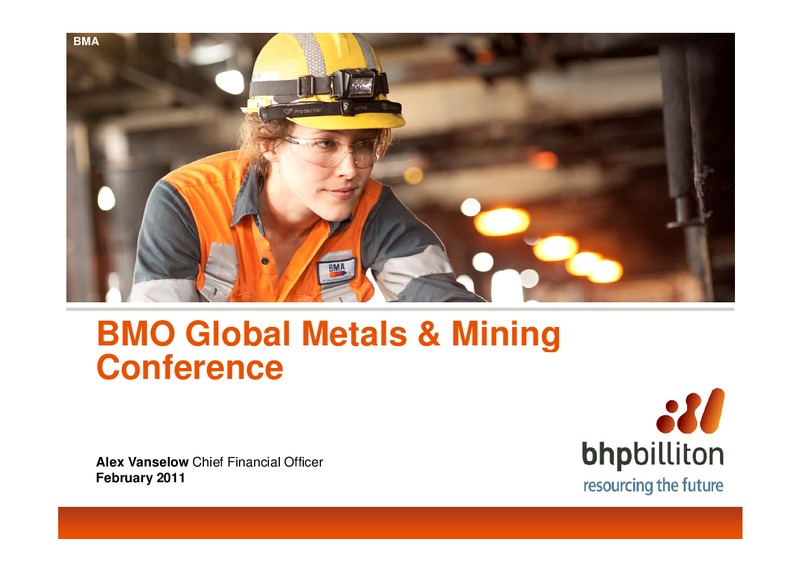 Capital Markets' 2011 Global Metals Mining Conference – BHP Billiton Limited – slide 1