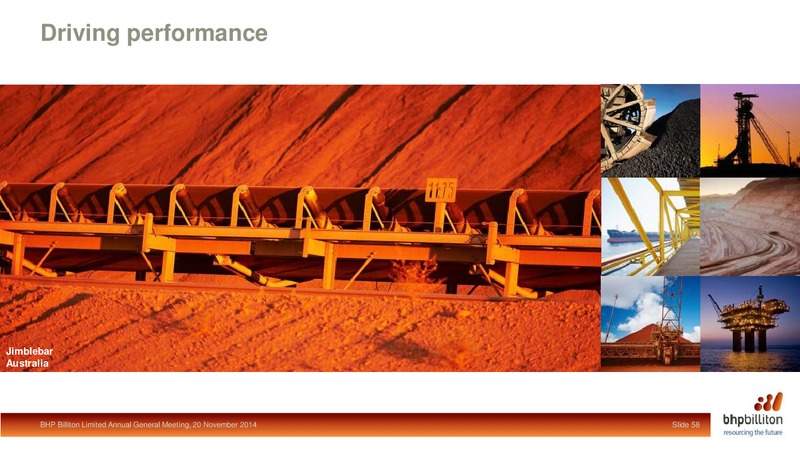 November 2014 Shareholder Analyst Call – BHP Billiton Limited – slide 56