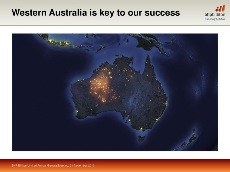 November 2013 Shareholder Analyst Call – BHP Billiton Limited – slide 26