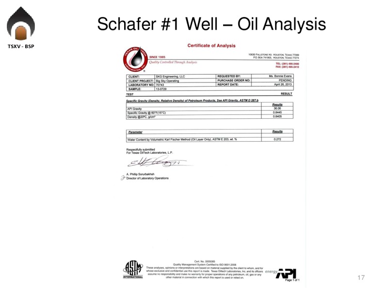 Investor Presentation – Big Sky Petroleum Corp. – slide 16