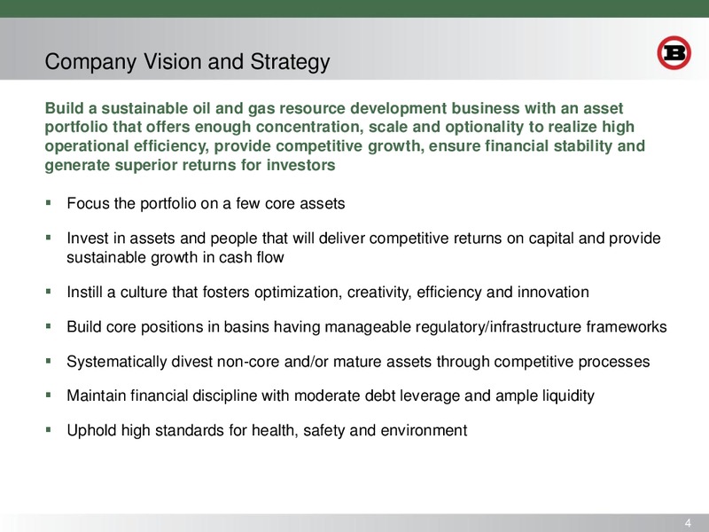 BAML GLOBAL ENERGY AND POWER LEVERAGED FINANCE CONFERENCE – Bill Barrett Corp. – slide 3