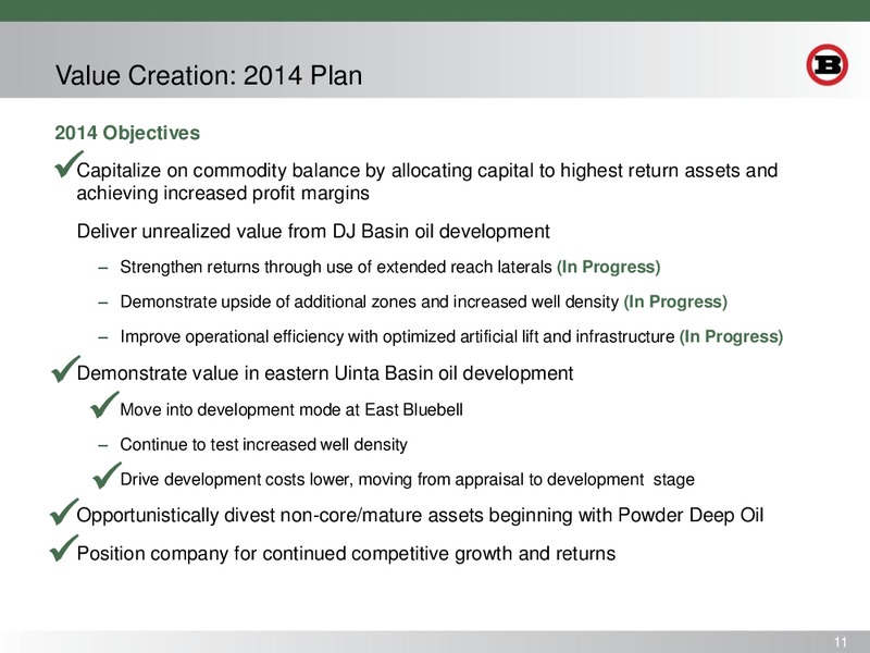 INVESTOR PRESENTATION – Bill Barrett Corp. – slide 10