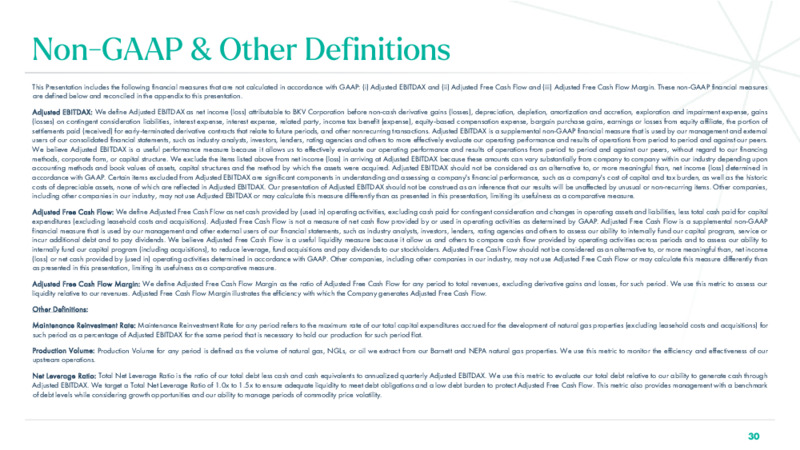 3Q 2024 Investor Presentation – BKV Corporation – slide 30