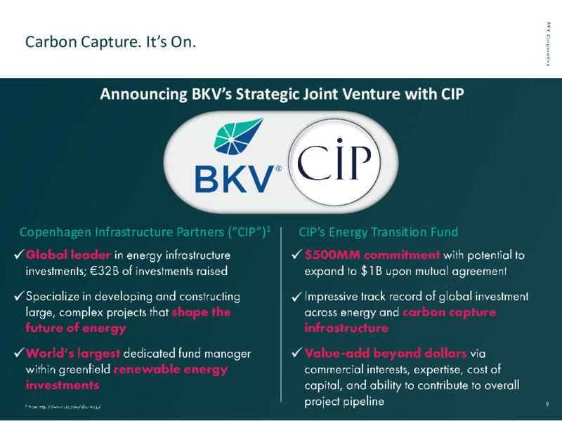 BKV Corporation Investor Presentation – BKV Operating, LLC – slide 9