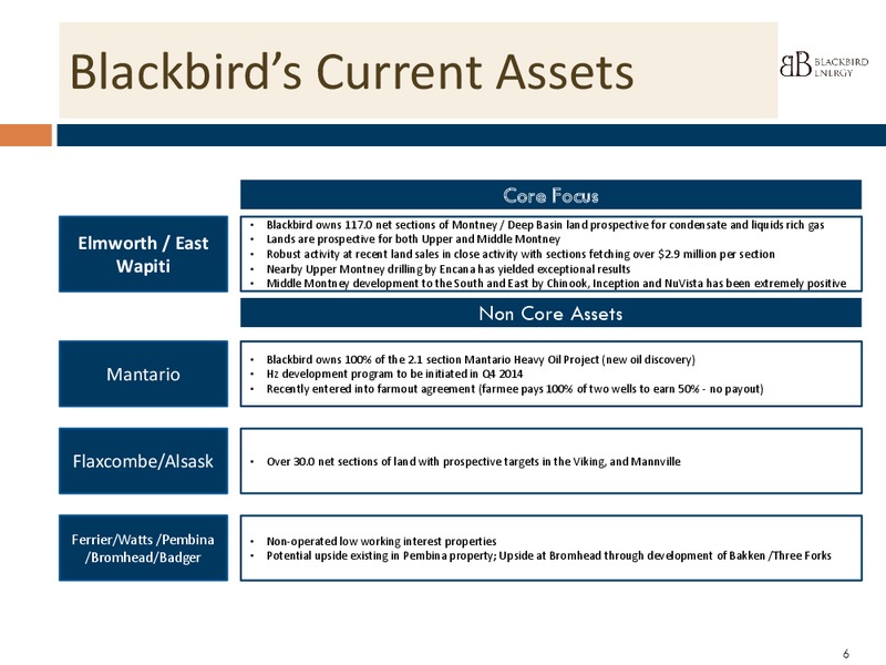 INVESTOR PPRESENTATION – Blackbird Energy Inc. – slide 4