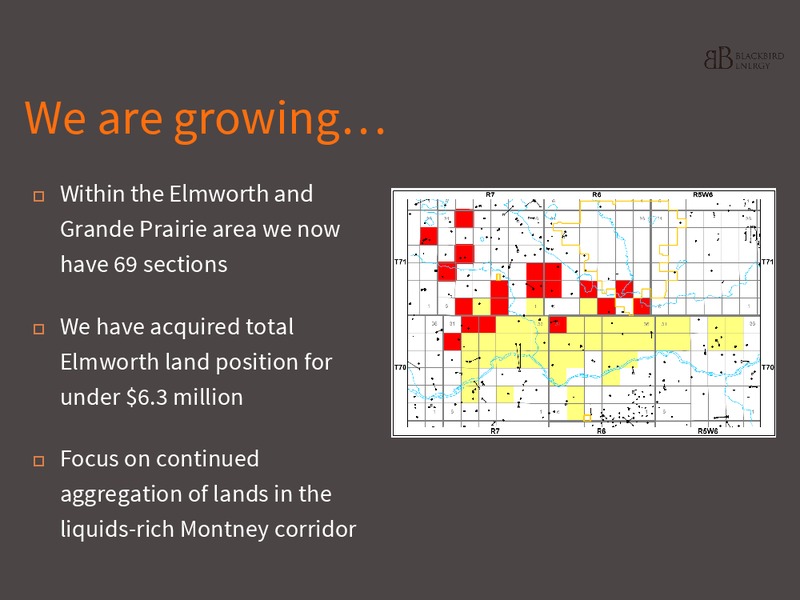 INVESTOR PRESENTATION – Blackbird Energy Inc. – slide 43
