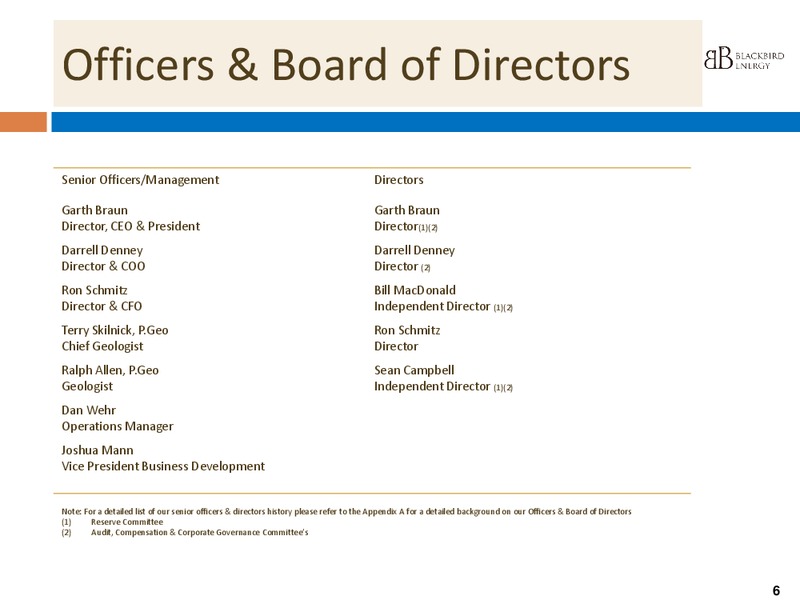 Q4 2013 CORPORATE PRESENTATION – Blackbird Energy Inc. – slide 5