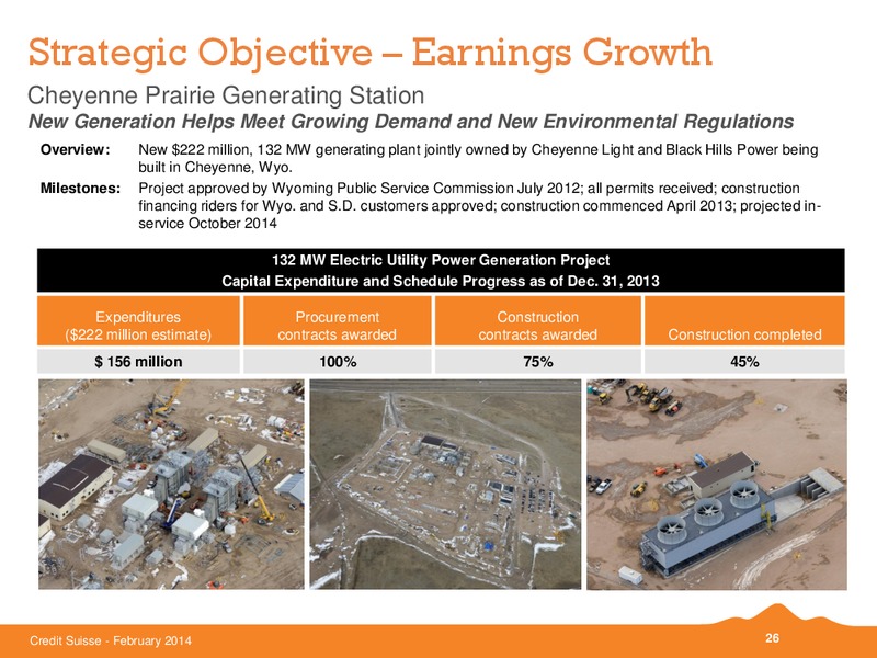 Credit Suisse Energy Summit 2014 – Black Hills Corporation – slide 25