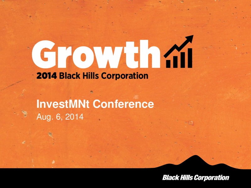 Investment Conference – Black Hills Corporation – slide 1