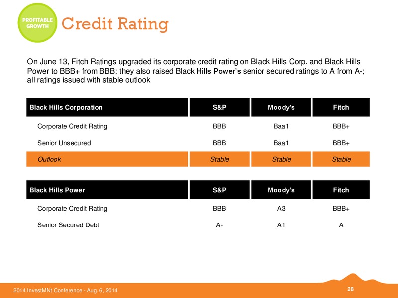 Investment Conference – Black Hills Corporation – slide 27