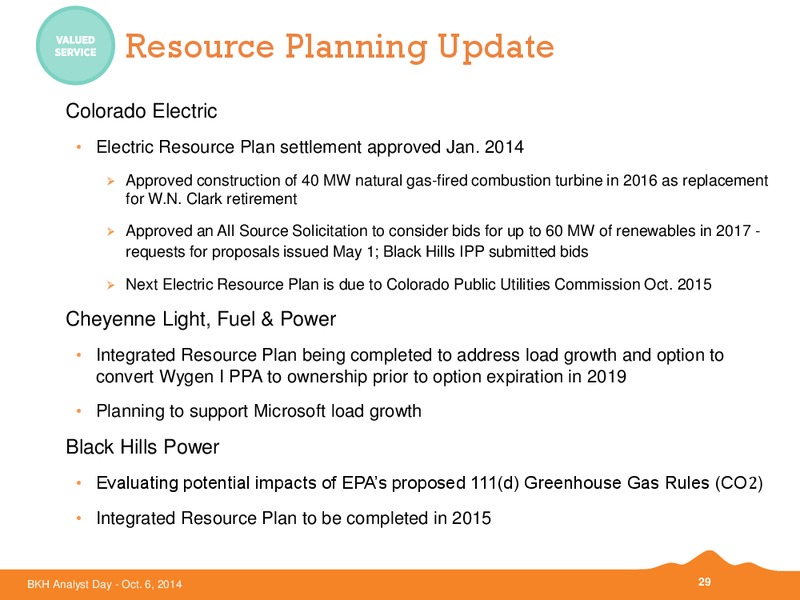 BKH ANALYST DAY – Black Hills Corporation – slide 28