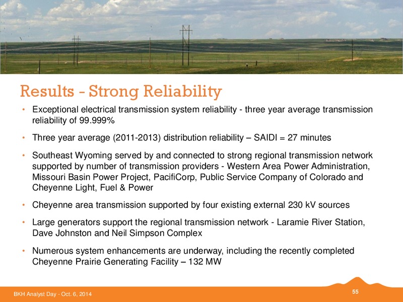 BKH ANALYST DAY – Black Hills Corporation – slide 54