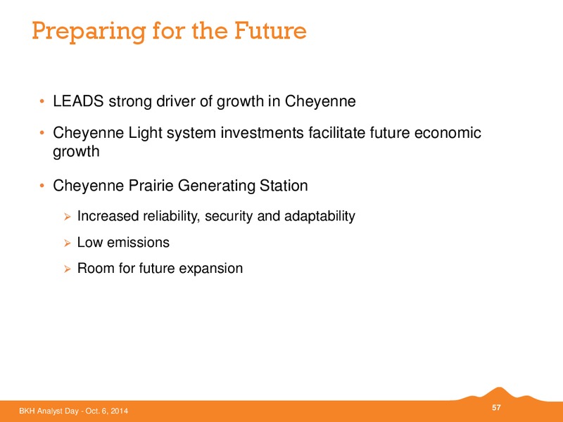 BKH ANALYST DAY – Black Hills Corporation – slide 56