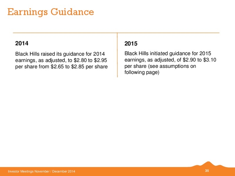 INVESTOR MEETINGS – Black Hills Corporation – slide 31