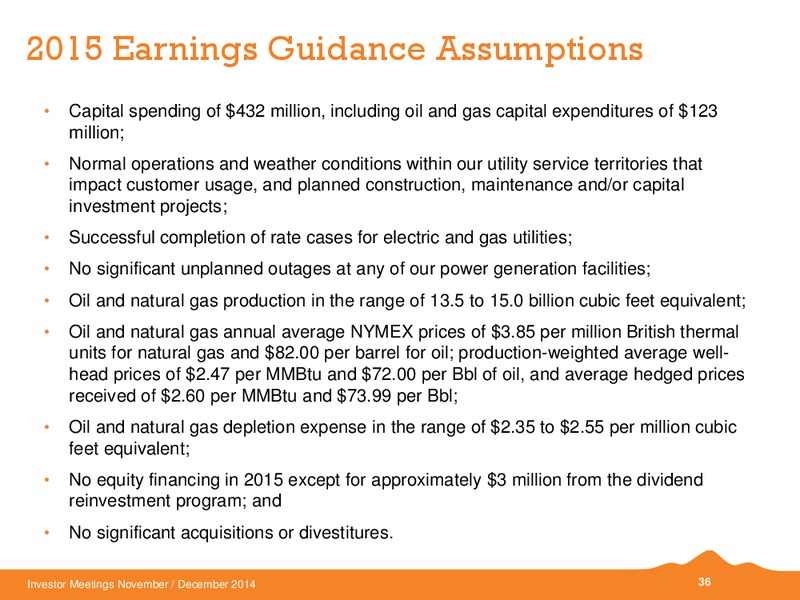 INVESTOR MEETINGS – Black Hills Corporation – slide 32