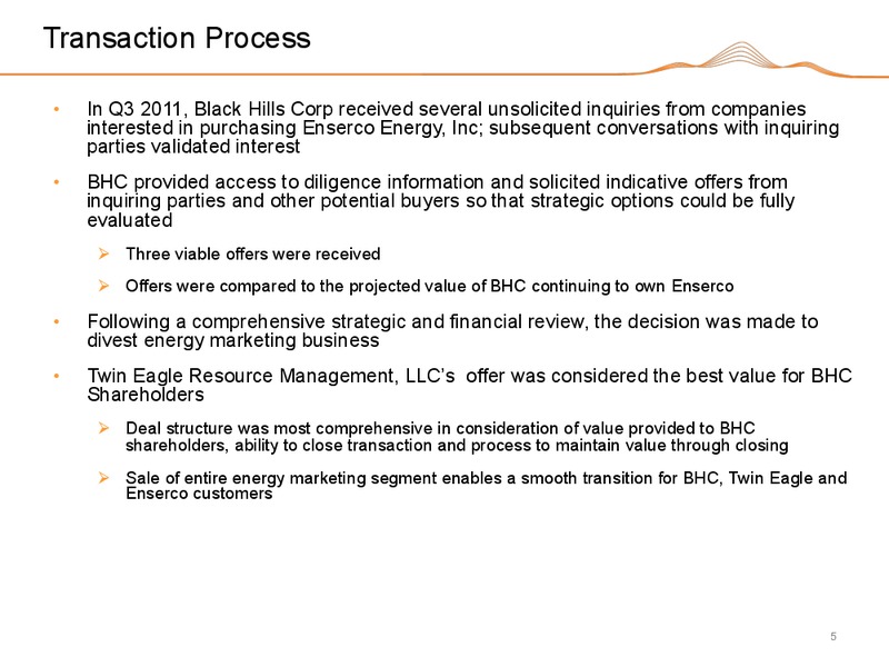 JANUARY 2012 INVESTOR PRESENTATION – Black Hills Corporation – slide 4