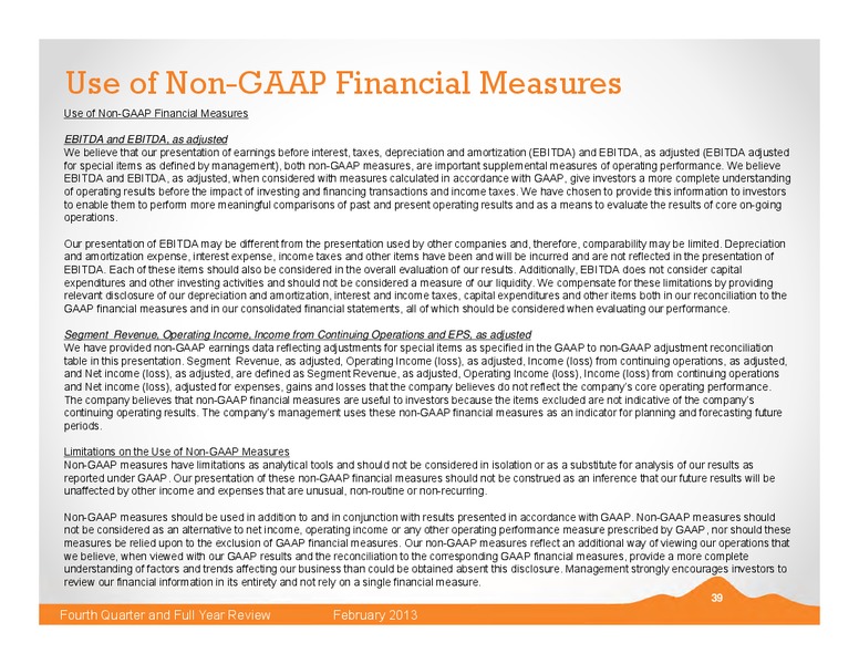 Q4 2012 EARNINGS CALL – Black Hills Corporation – slide 38