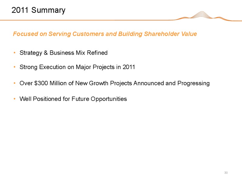 Q4 2011 EARNINGS CALL – Black Hills Corporation – slide 29