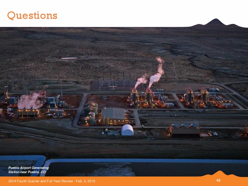 Q4 2014 AND FULL YEAR REVIEW – Black Hills Corporation – slide 42