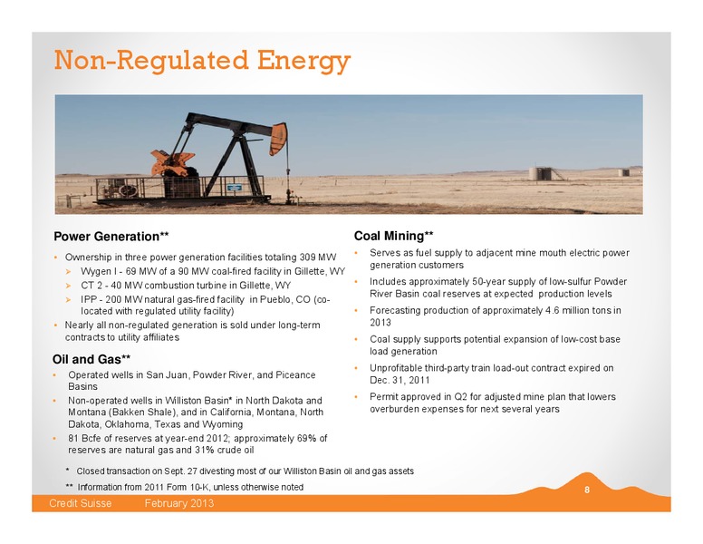 CREDIT SUISSE ENERGY SUMMIT – Black Hills Corporation – slide 7