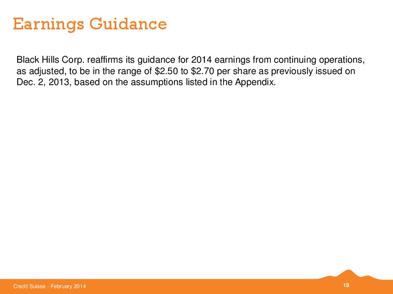 CREDIT SUISSE ENERGY SUMMIT – Black Hills Corporation – slide 17