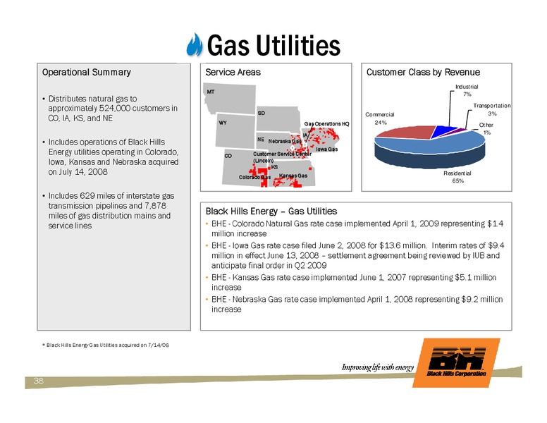 Q1 2009 EARNINGS CALL – Black Hills Corporation – slide 37