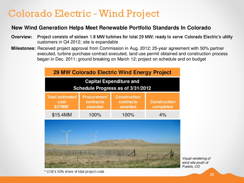 Q1 2012 EARNINGS CALL – Black Hills Corporation – slide 21