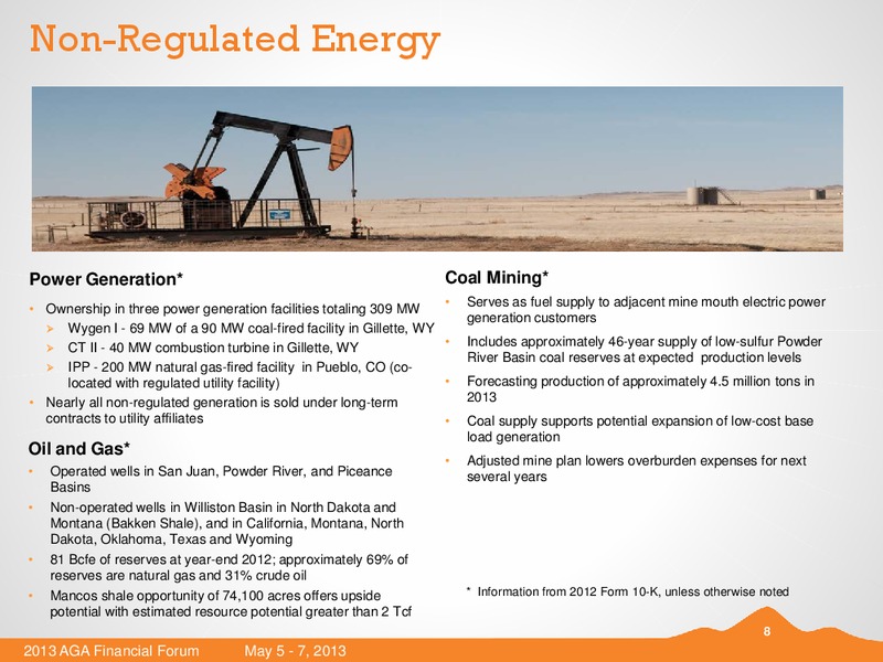 MAY 2013 AMERICAN GAS ASSOCIATION FINANCIAL FORUM – Black Hills Corporation – slide 7
