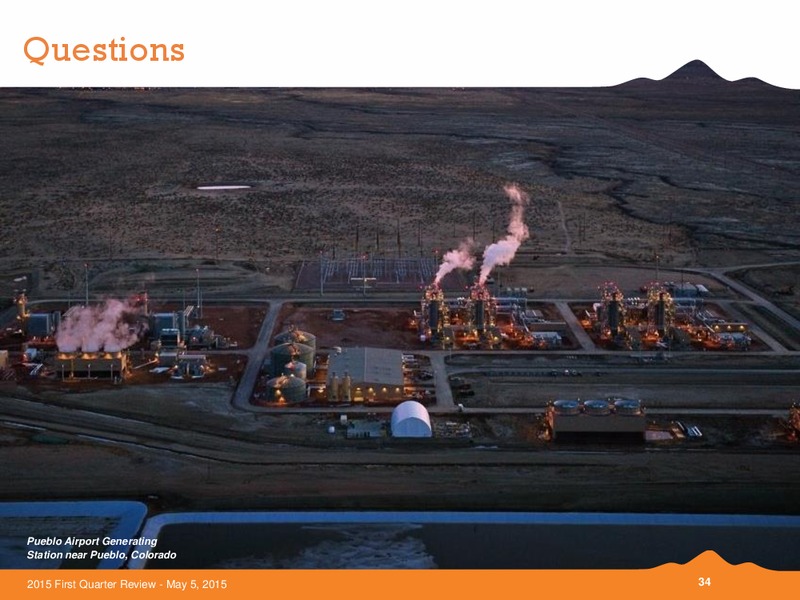 Q1 2015 EARNINGS CALL – Black Hills Corporation – slide 33
