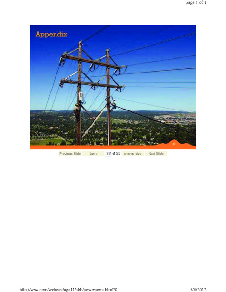 AMERICAN GAS ASSOCIATIONS FINANCIAL FORUM – Black Hills Corporation – slide 33