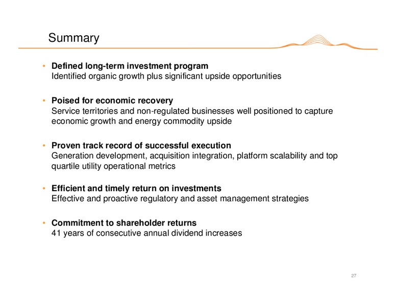 AGA FINANCIAL FORUM – Black Hills Corporation – slide 26