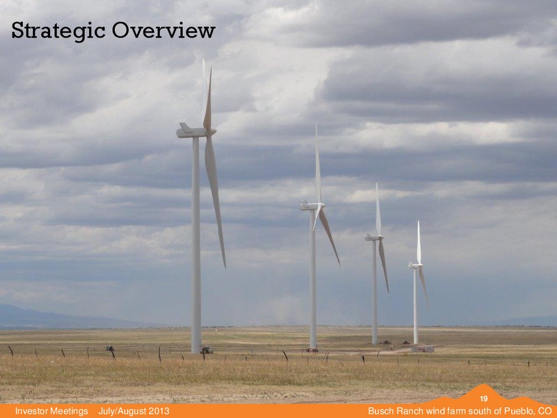 JULY 2013 INVESTOR PRESENTATION – Black Hills Corporation – slide 18