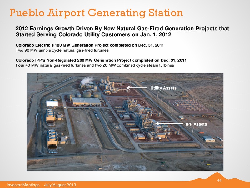 JULY 2013 INVESTOR PRESENTATION – Black Hills Corporation – slide 43