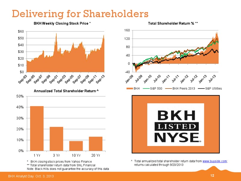 2013 BKH Analyst Day – Black Hills Corporation – slide 11