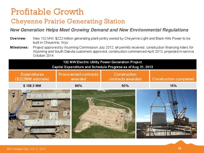 2013 BKH Analyst Day – Black Hills Corporation – slide 44
