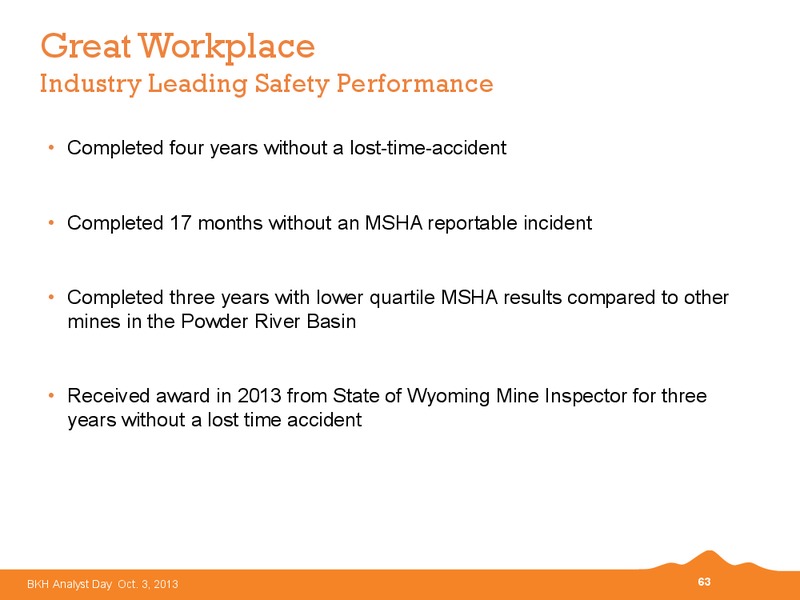 2013 BKH Analyst Day – Black Hills Corporation – slide 62