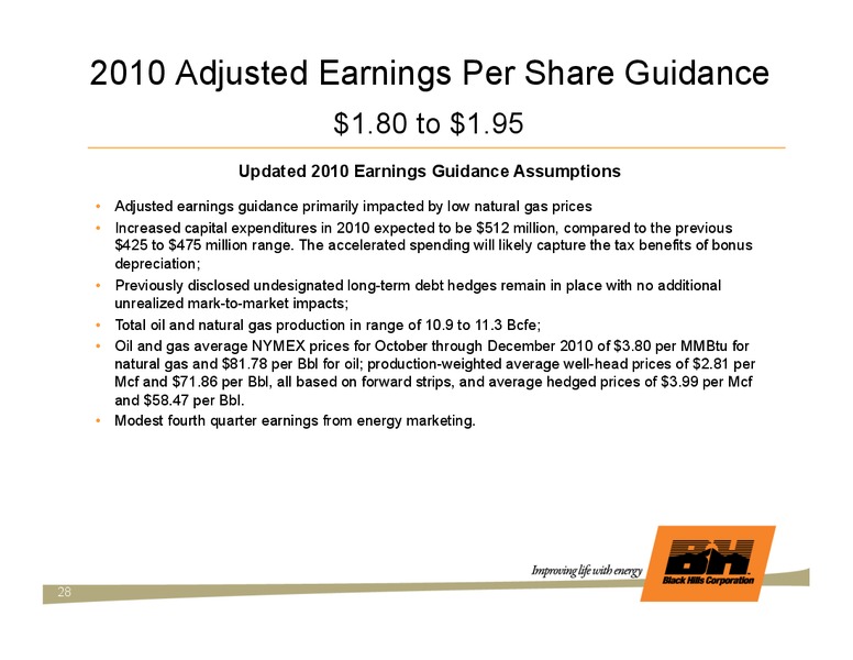 EEI FINANCIAL CONFERENCE – Black Hills Corporation – slide 27