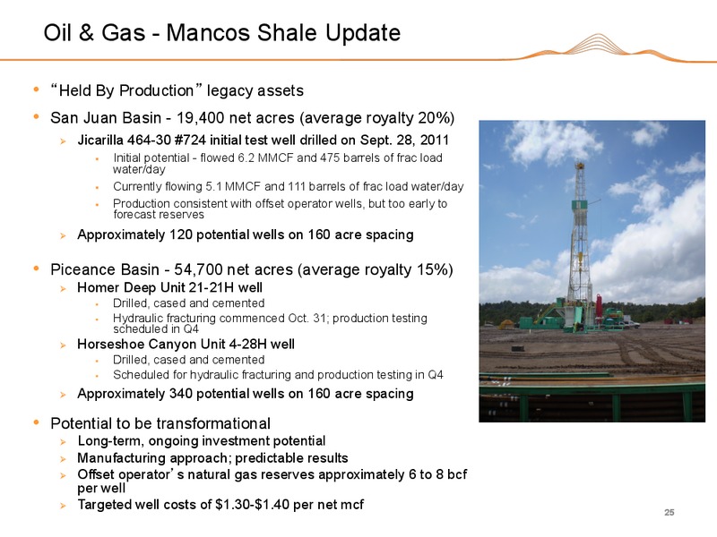 Q3 2011 EARNINGS CALL – Black Hills Corporation – slide 24